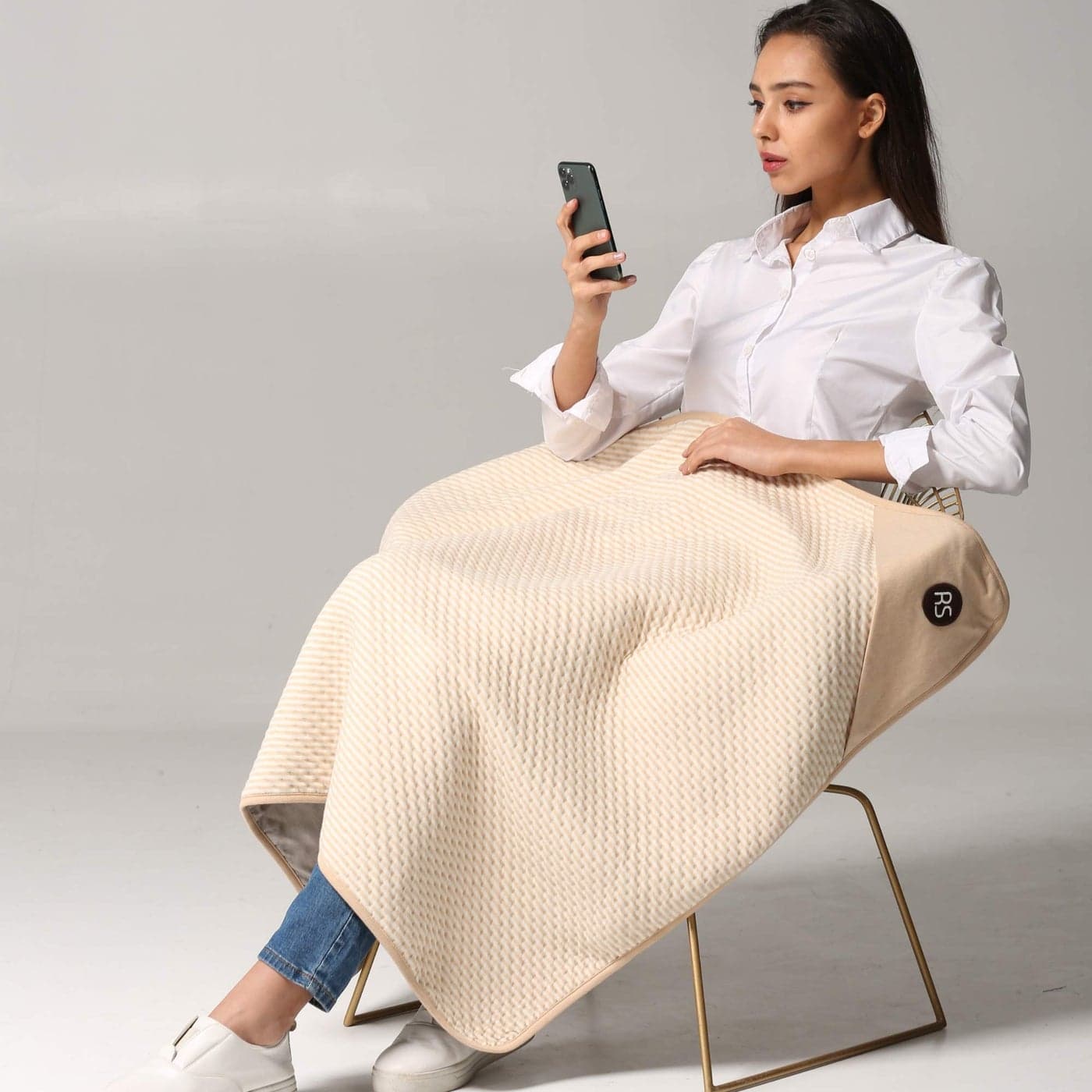 Radia Smart Large Protective Belly Pregnancy Baby Blanket Organic 5G Blocking EMF Blanket 43x35 110cmx90cm