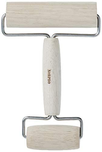 Norpro Wood PastryPizza Roller 4in10cm
