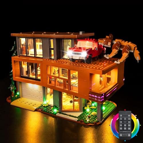 Kyglaring LED Light Kit Compatible with Lego Twilight The Cullen House 21354 Building Set Upgraded Remote Control MultiMode Dimming Lights Only Model Not Included