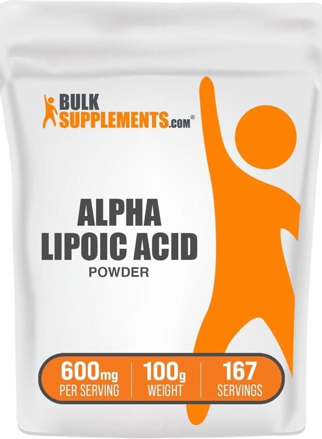BULKSUPPLEMENTS.COM Alpha Lipoic Acid Powder - 600mg of Alpha-Lipoic Acid per Serving- 100 grams