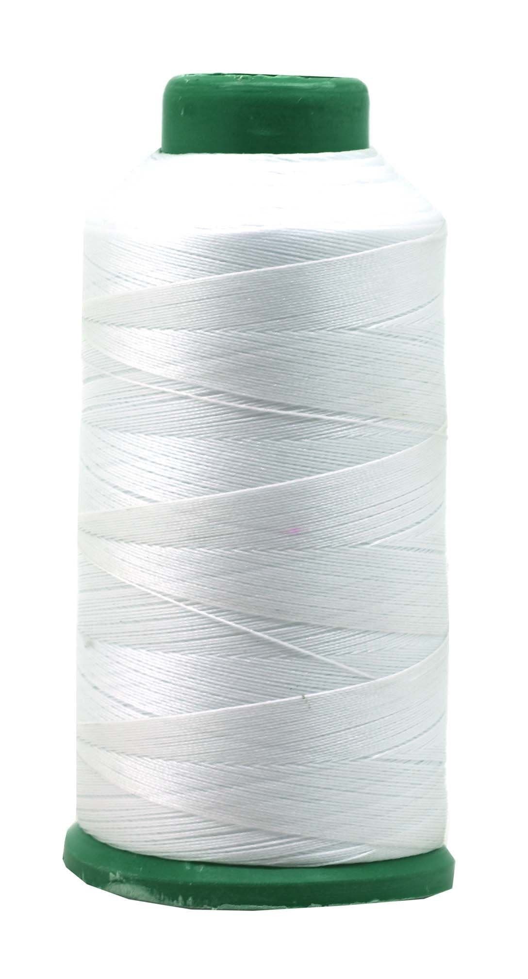 Mandala Crafts Bonded Nylon Thread White Heavy Duty Sewing Threads 1500 YDs Size 69 210D T70 Tex 70 Thread for Leather Jeans Weaving Outdoor Marine Upholstery Threads