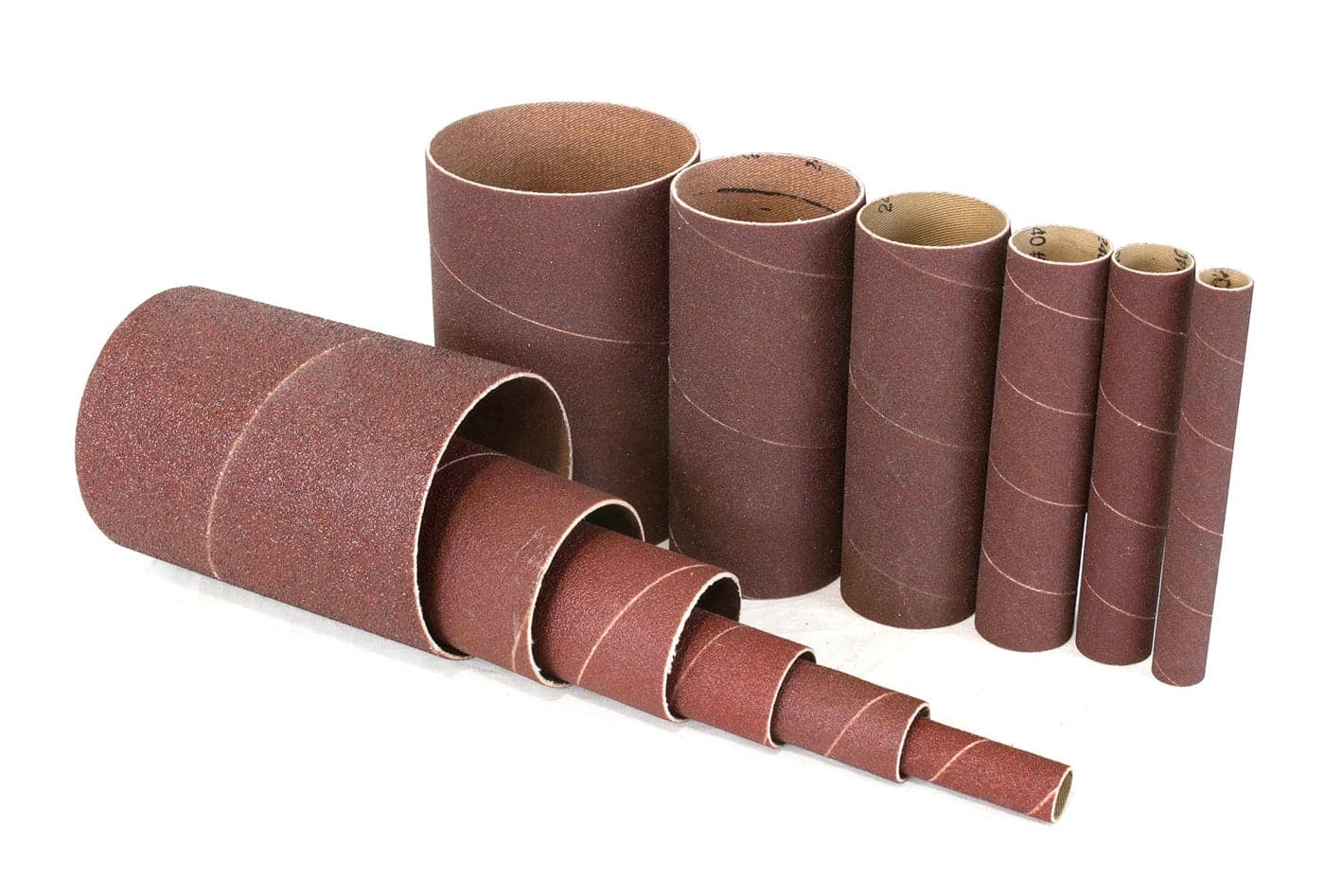 WEN 6510SP240 240Grit Oscillating Spindle Sanding Sleeves Combo 12 Pack