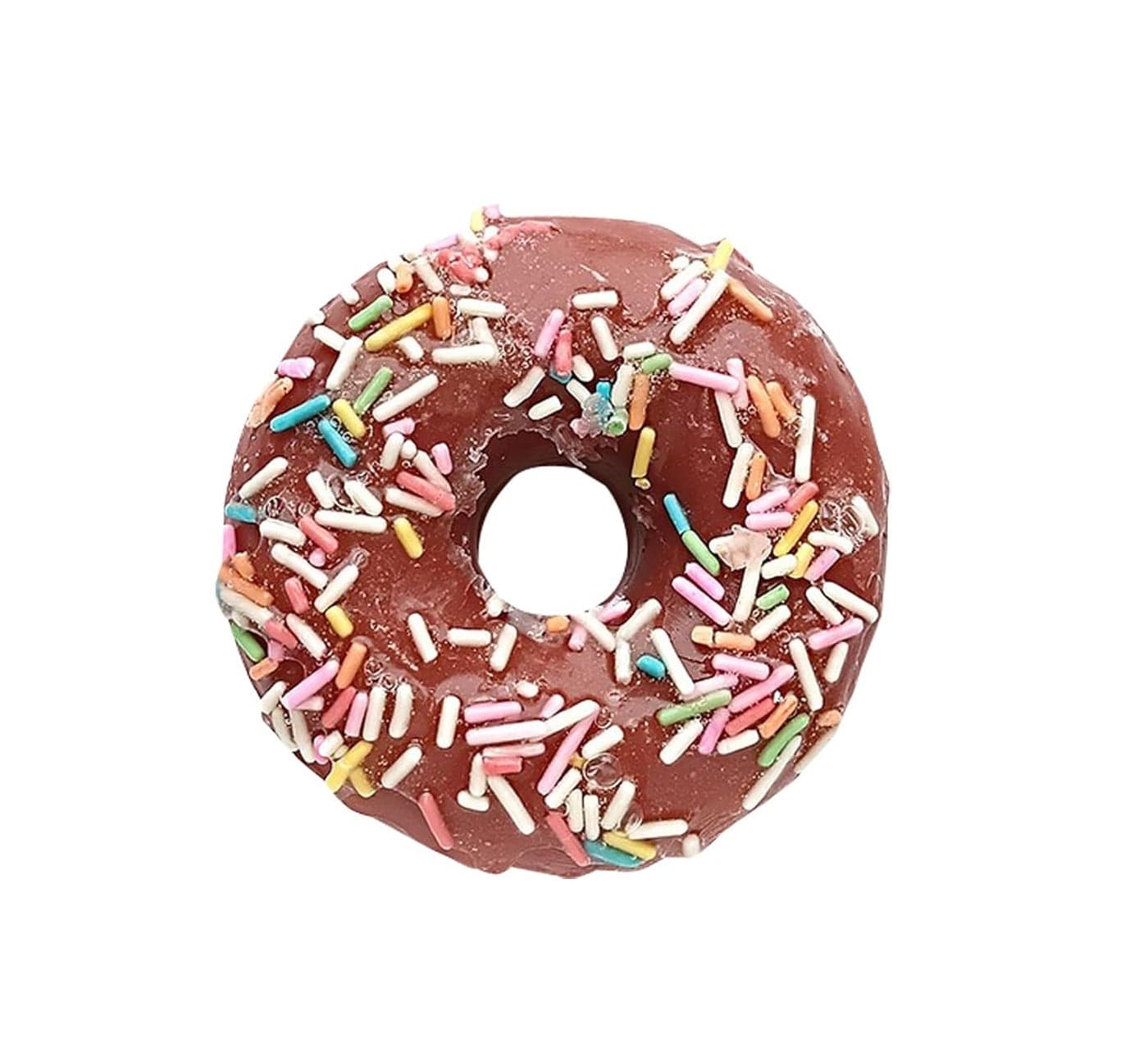 Donut Shape Scented Botanical Bath Soap Bar120G Handmade Essential Oils Dougnut Clean Toning Soap For KidsFace Body Moisturizing Artisanal Soap with Blistering NetBrown