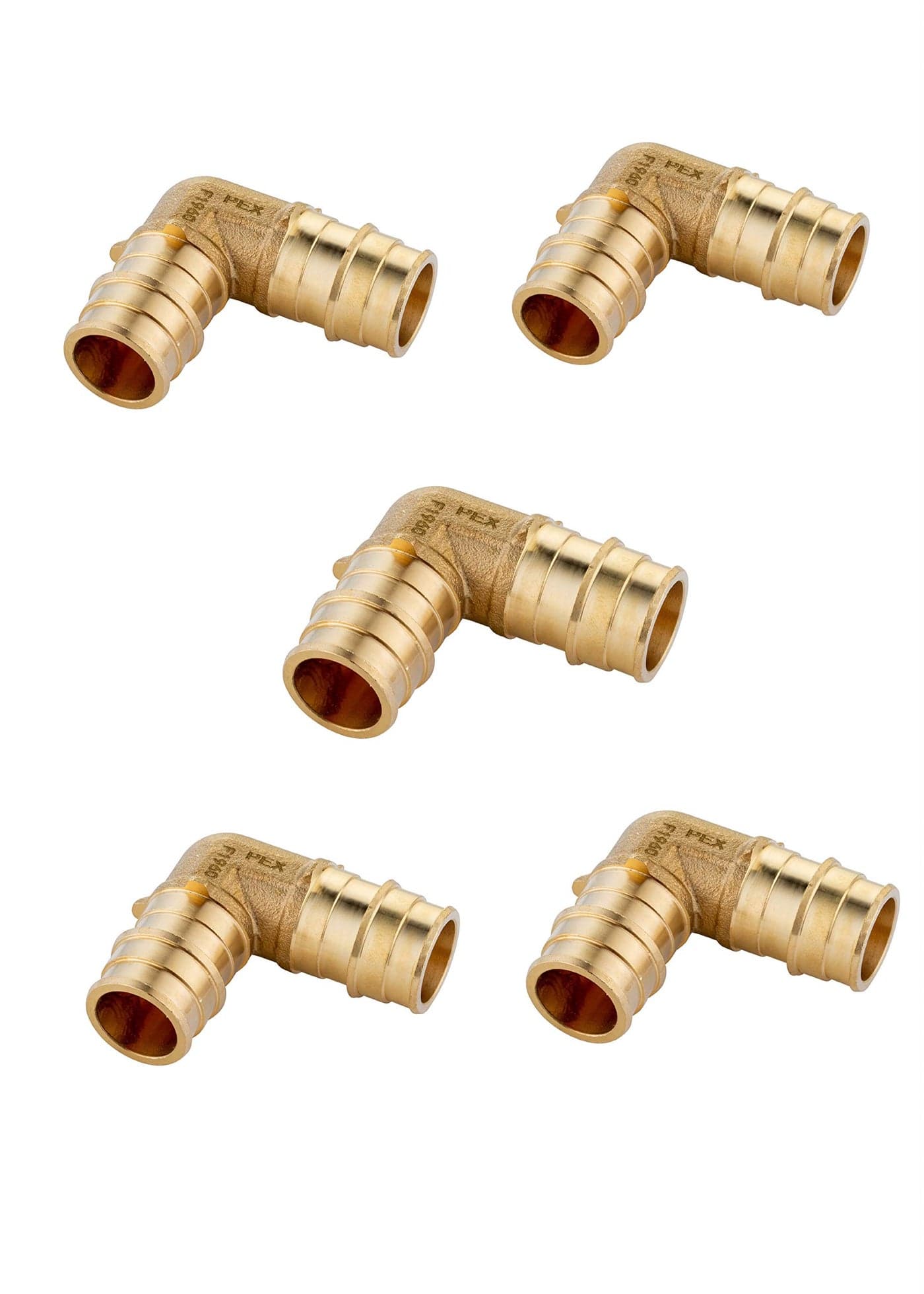 Pack of 5 EFIELD Pex A Full Flow Expansion Fitting 34x 34 Elbow ONLY For PexA Tubing Connection ASTM F1960PEX19600355PCS