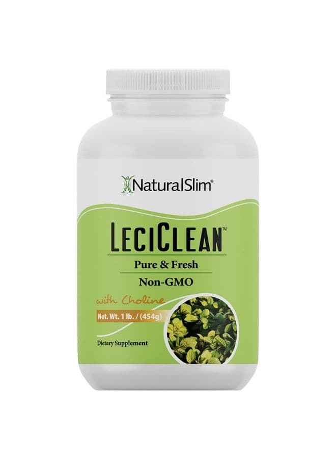 Naturalslim Leciclean Soy Lecithin Granules Organic - Metabolism, Heart, Detoxification & Cognitive Support - NON-GMO Food Grade Emulsifier- Lecithin Powder w/ Choline - 1 Pound