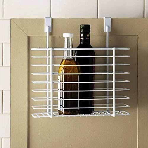 Indian Decor 28660 Modern 12 Inch OverTheCabinet Door Organizer White
