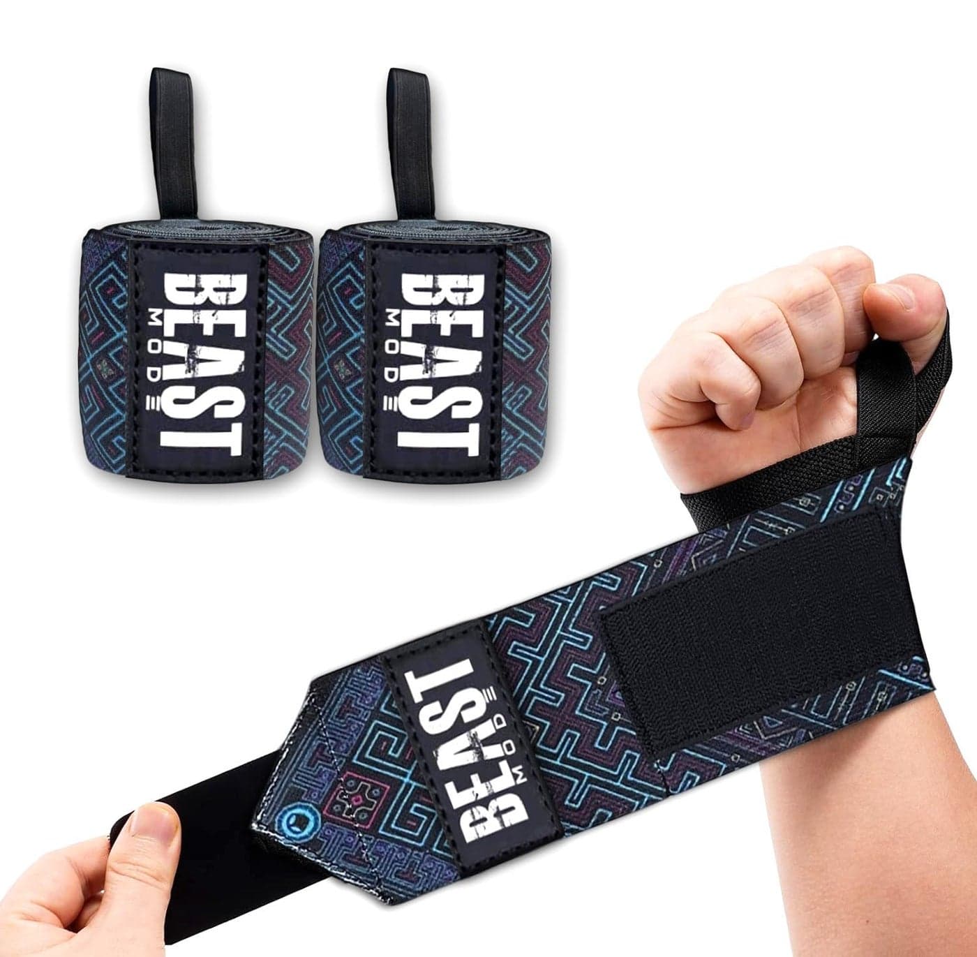 STEIGEN FITNESS Wrist Wrap for Gym, Wrist Band for Gym, Gym Hand Band, Wrist Support Gym Band Strap for Men, Wrist Supporter for Gym, Gym Wrist Band,Wraps, Lifting Straps (Alien)