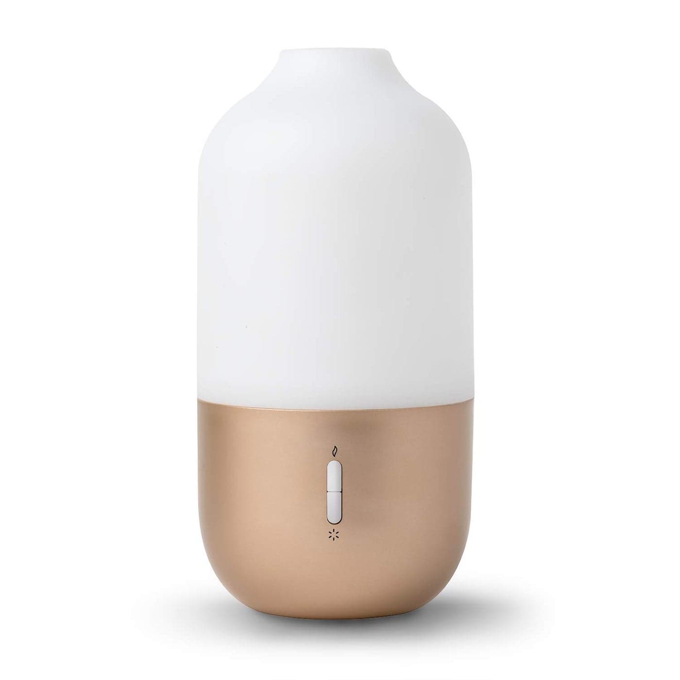 Design Accents Diffuser for Essential Oils Ultrasonic Aroma Diffuser with 2 in 1 100ml and 500ml Dual Capacity Matte Gold