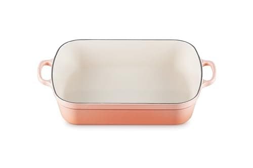 Le Creuset Enameled Cast Iron Signature Rectangular Roaster, 5.25 qt. (9.8" x 13"), Peche