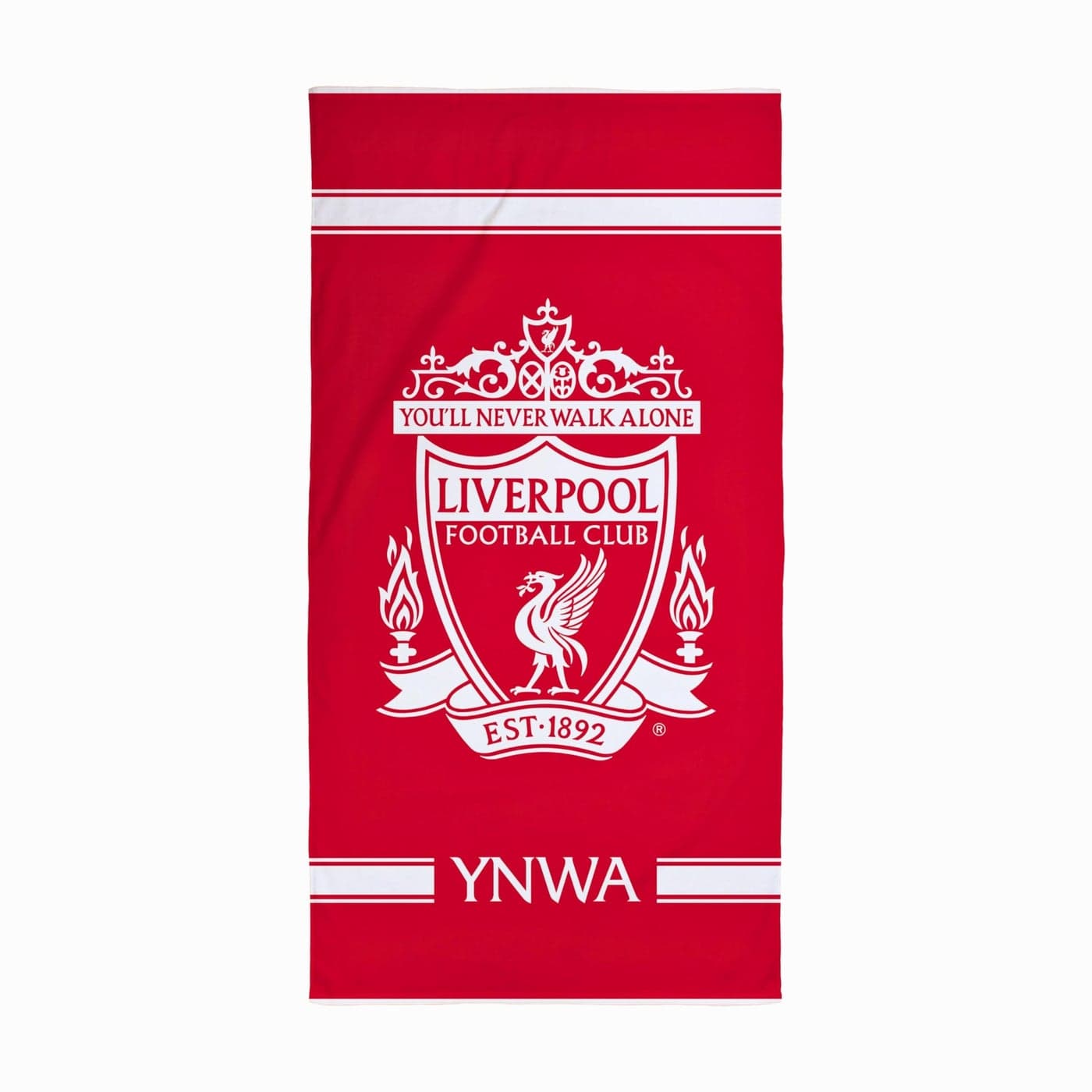Liverpool FC Character World Official Towel Super Soft Feel YNWA Football Club Design Perfect The Home Bath Beach Swimming Pool One Size 75cm x 150cm 100 Cotton