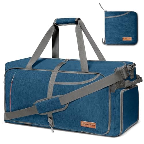 Canway 85L Travel Duffel Bag, Foldable Weekender Bag with Shoes Compartment for Men Women Water-proof & Tear Resistant