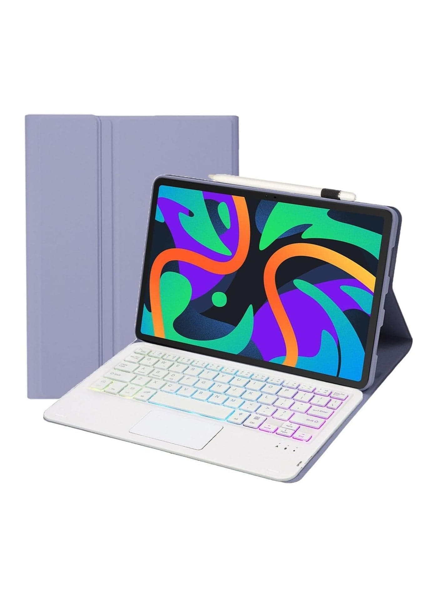 Touchpad Keyboard Case Compatible with Lenovo Tab M11 11 inch TB-330FU/TB-331FC, Magnetic Removable Wireless Colour Backlit Keyboard Case