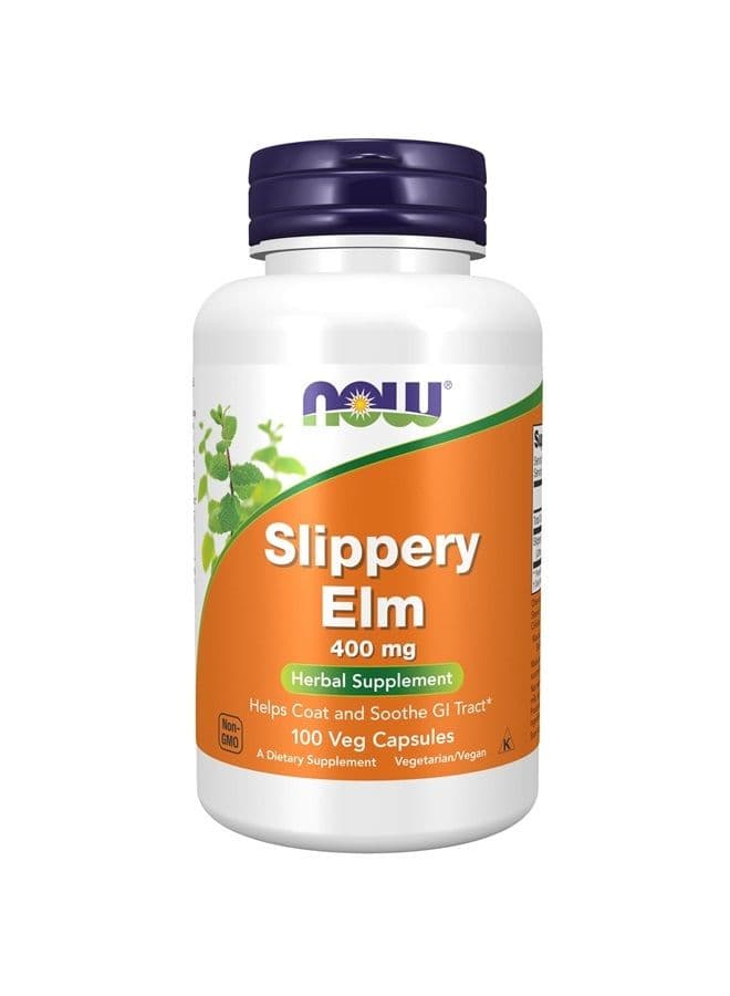 Supplements, Slippery Elm (Ulmus rubra) 400 mg, Herbal Supplement, 100 Veg Capsules