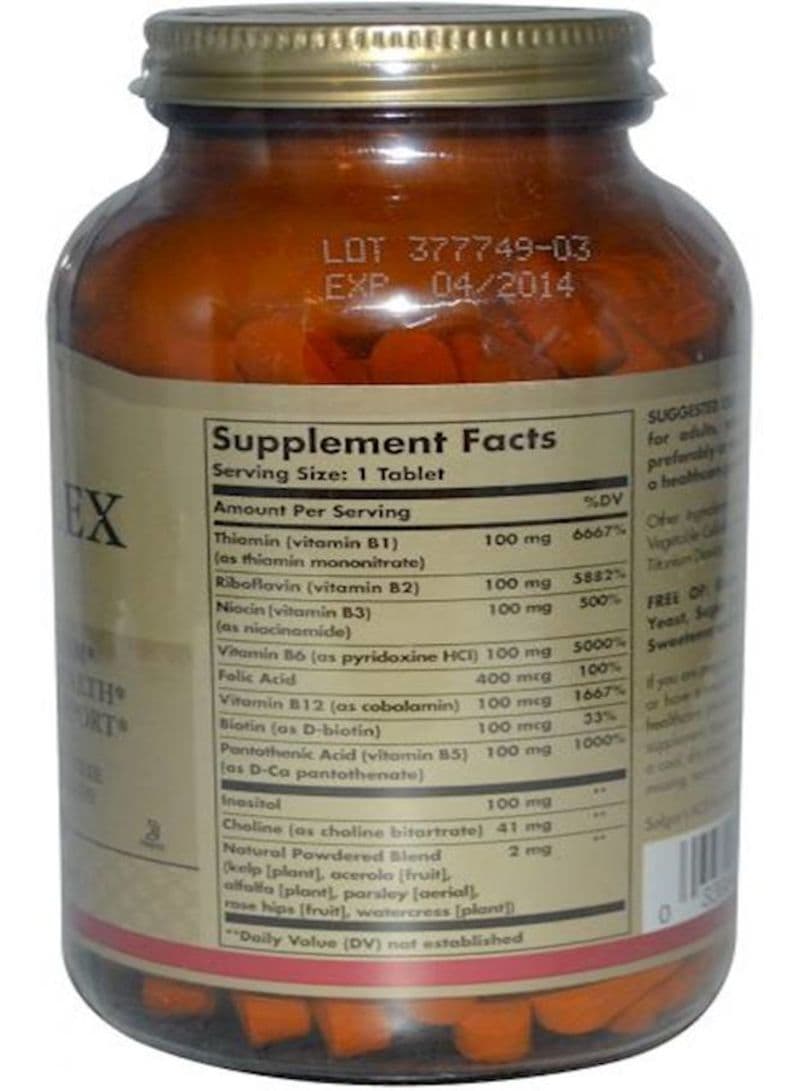 B-Complex "100", 100 Tablets