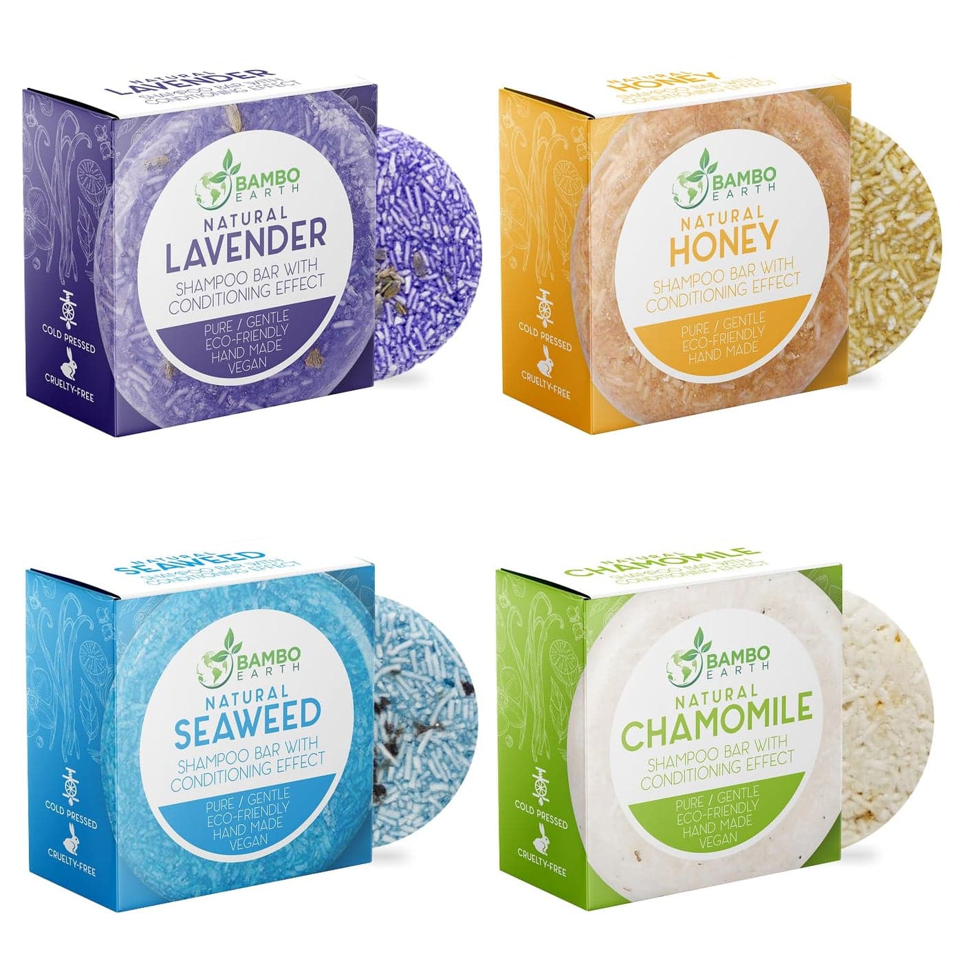 Solid Shampoo Bar And Conditioner Effect Hair Soap 4 Pack 100 Organic Shampoo Bars For Hair With All Natural Plant Based Essential Oils And Eco Friendly Zero Waste Biodegradable Packaging
