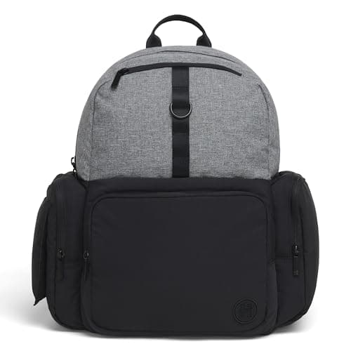 HUGGIES Unisexadult Day Pack Diaper Backpack Dark Grey HeatherBlack One Size