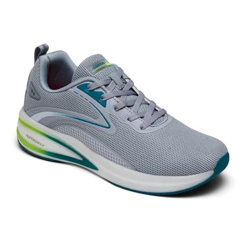 Campus Men's Rebel Running Shoes L.Gry/T.BLU - 8UK/India