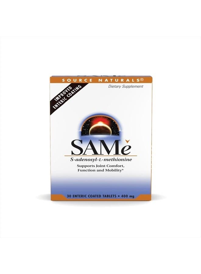 Same, Supports Joint Comfort, 400mg - 30 Enteric Coated Tablets