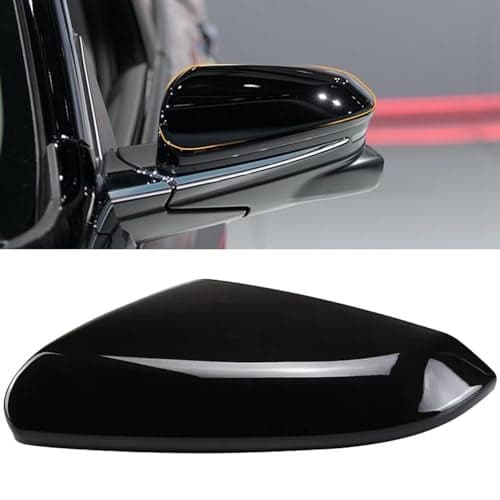 Moonlinks Compatible with 2016-2021 Honda Civic Driver Side Mirror Cover Replacement,Glossy Black for 10th Gen Civic,2019-2022 Insight,Left Side Door Rearview Mirror Cap Trim(1PC)