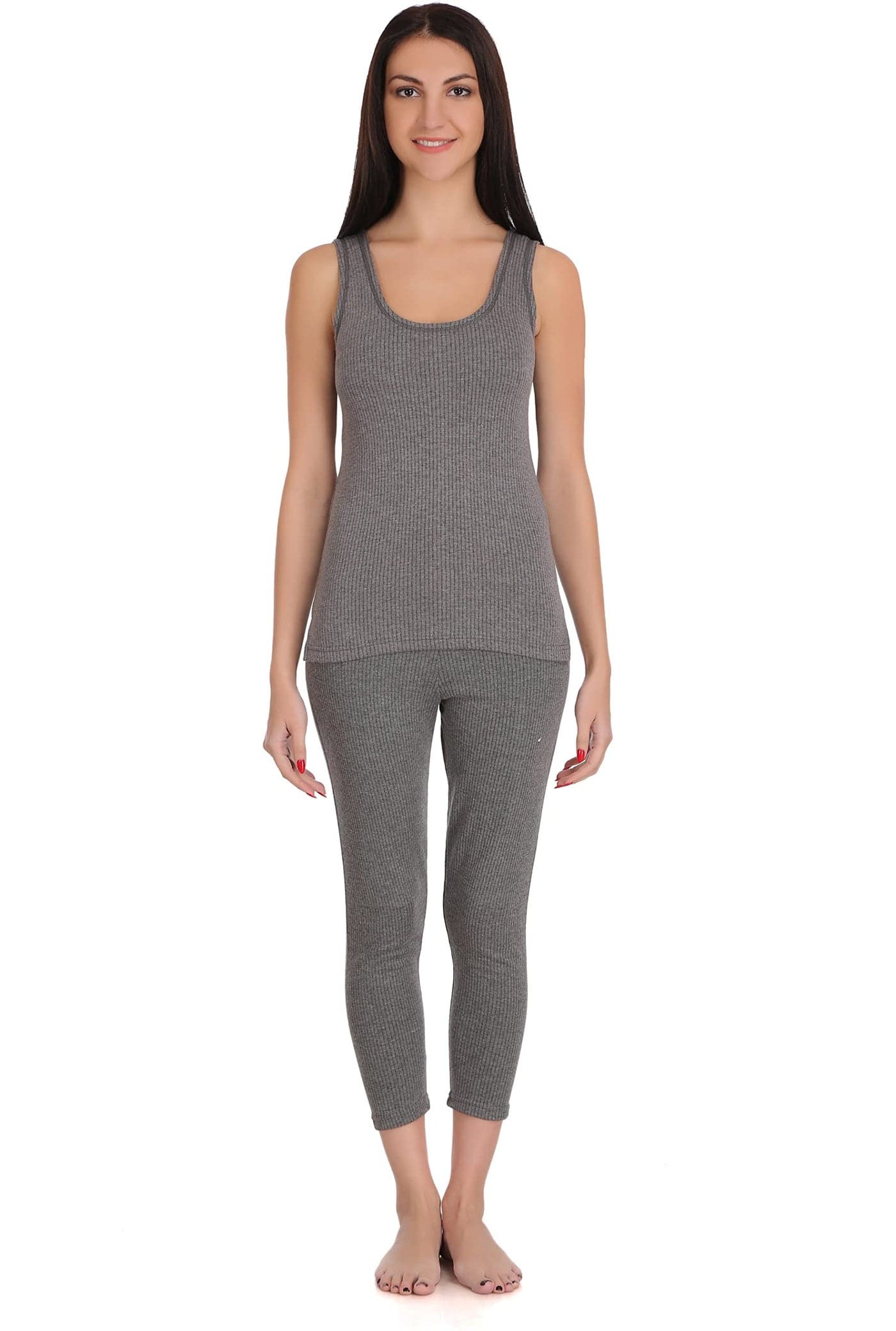 Selfcare Womens Winter Wear Sleevless Thermal Grey Set (Pack of 1 Set) - SW0024-3XL