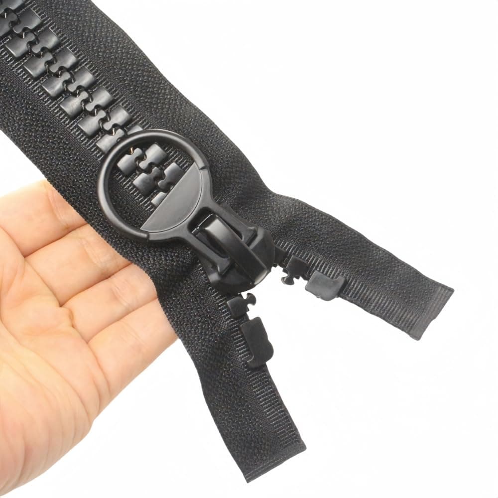 YaHoGa 213cm 20 Super Large Separating Giant Plastic Zippers for Sewing Tents Coats Overcoats Boat Cover Canvas Heavy Duty Huge Resin Vislon Zippers 84 Black