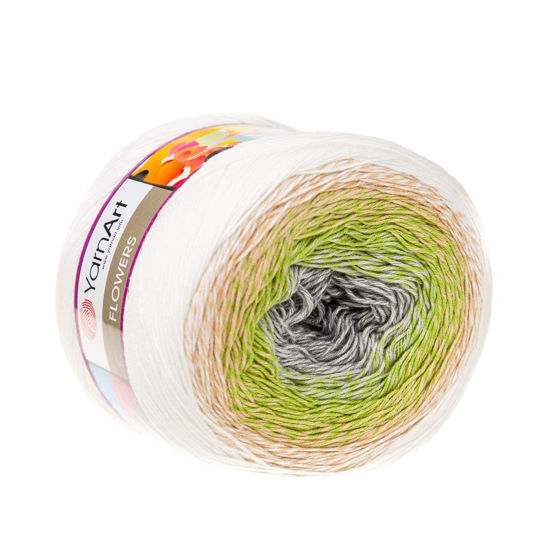 Yarn Art YarnArt Flowers Yarn 55 Cotton 45 Acrylic 250gr 1094yds Multicolor Cotton Yarn Rainbow Crochet Yarn Spring Summer 1 Fine Sport Skein 274