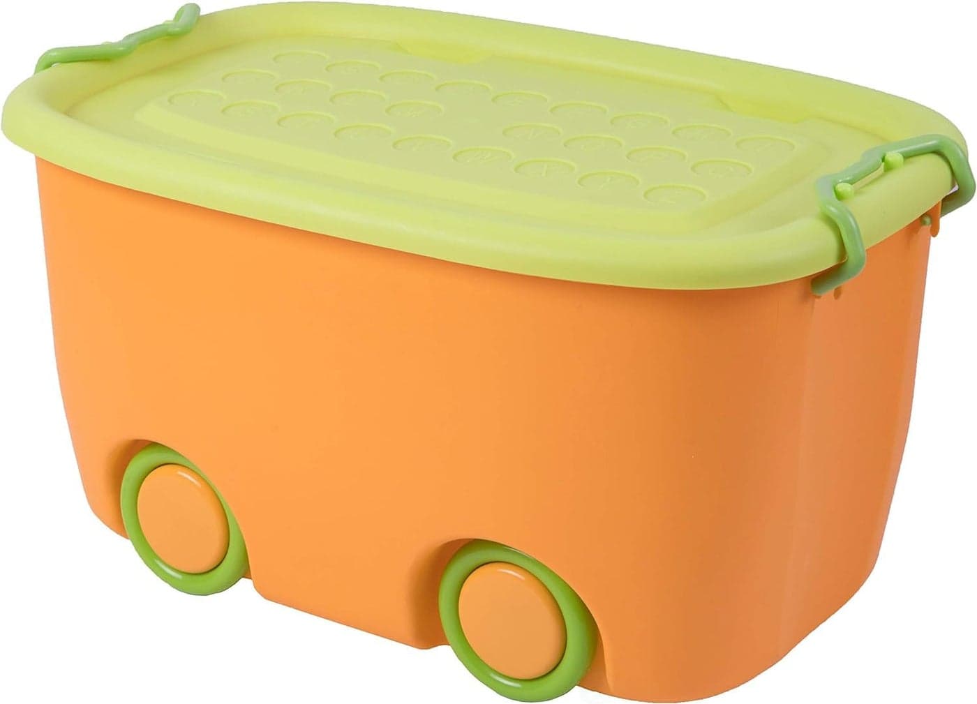 Clefairy Cute Cartoon Children's Cloth Toys Plastic Thicken Storage Box with Wheel Cover Sundries Storage Box