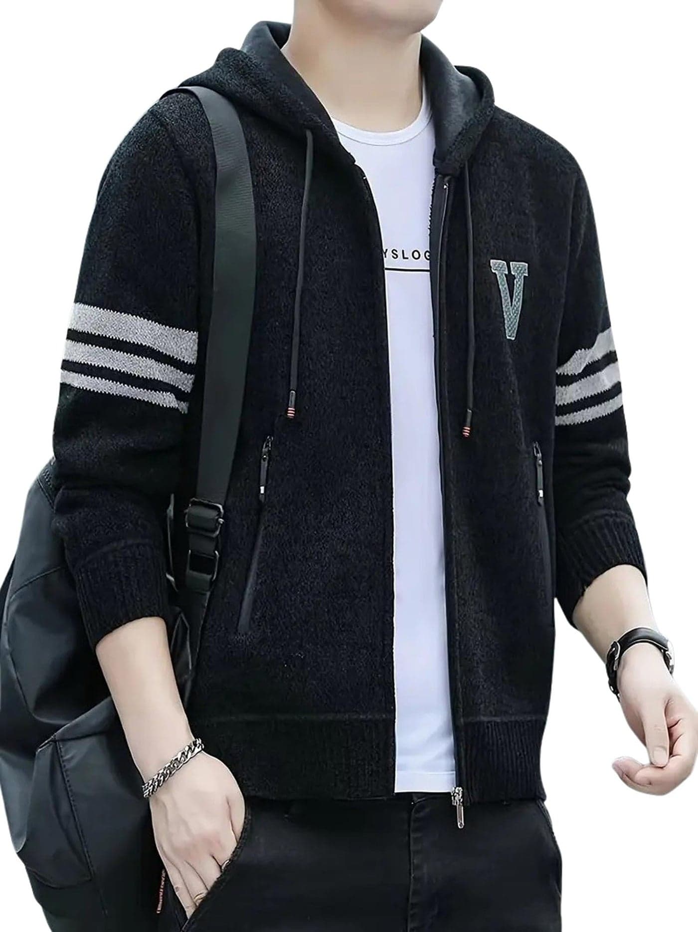 Lymio Jackets || Jacket for men || Lightweight Outwear Jacket (J-20-Black-L)