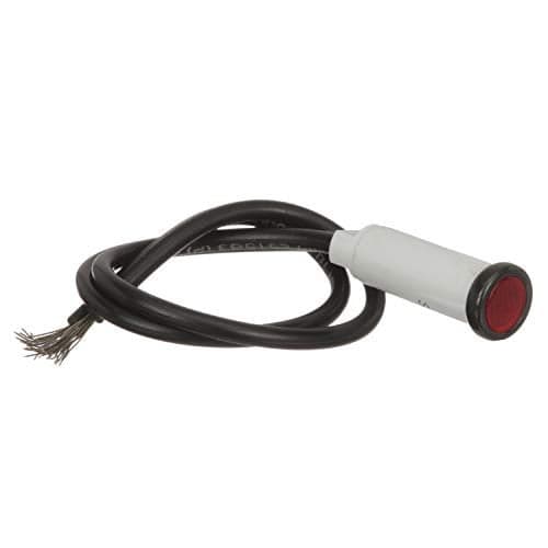 Seachoice Incandescent Red Indicator Light, 14V, 6 In. Lead Wires, 5/16 In. Light