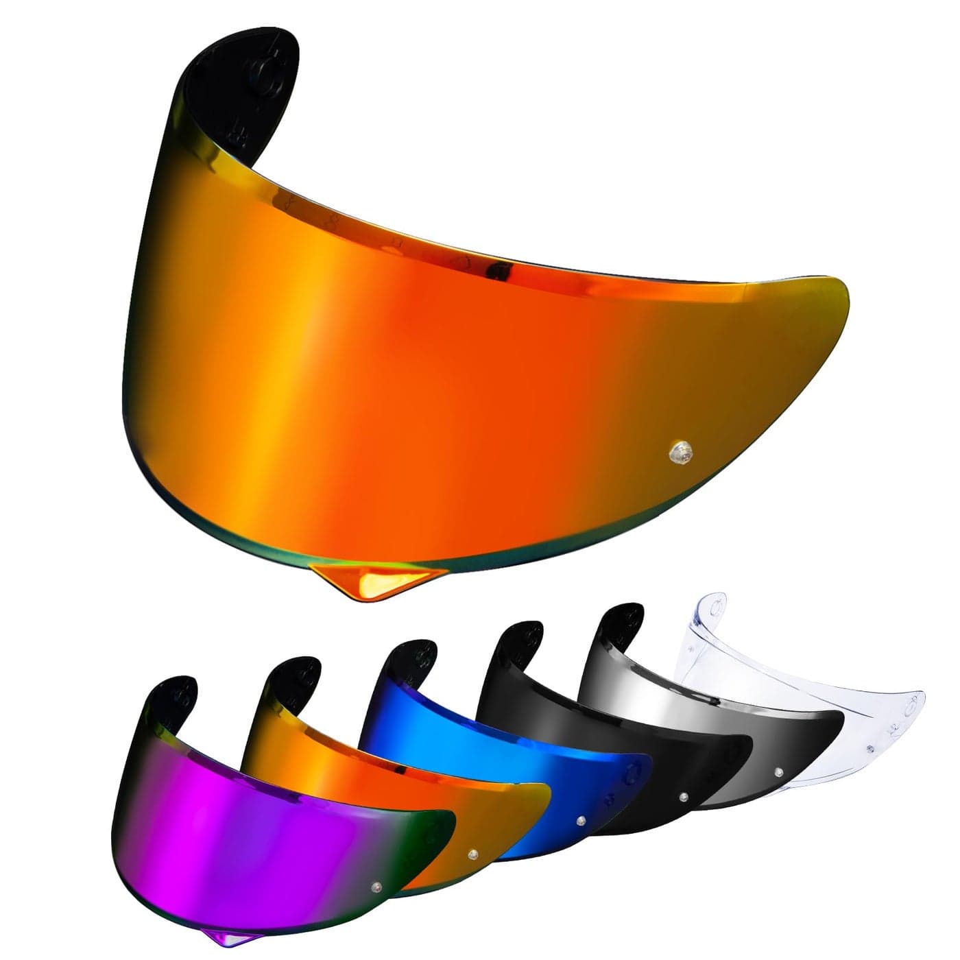 PSLER HJ34P Visor HJ34P Visor Tinted C10 Helmet Visor PinlockReady Face Shield for HJ34P C10Deep Red