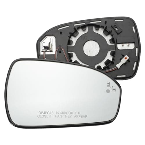 Passenger Side Mirror Glass Fit for Fusion 2013-2021, Right Heated with Blind Spot Detection DS7Z17K707C