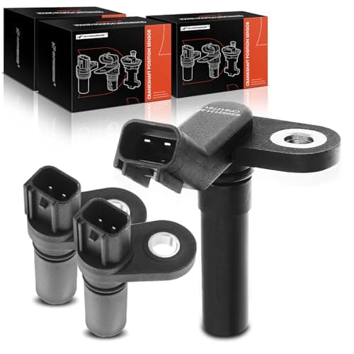A-Premium 3-PC Engine Camshaft Crankshaft Position Sensors Compatible with Ford F-150, F-250, F-350 Super Duty, Mustang, Expedition, Explorer, E-150, E-250, E-350 Econoline, E-450 & Lincoln Navigator