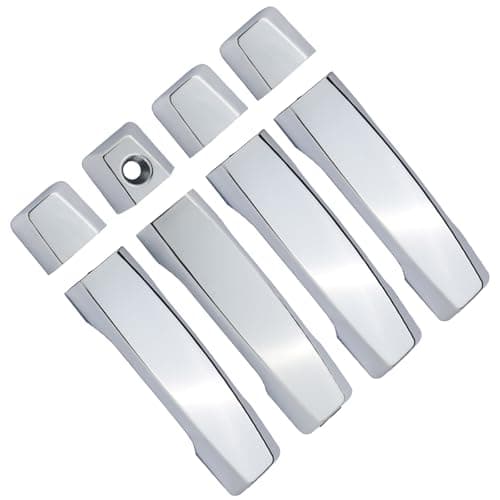 APPERFiT Exterior Door Handles Chrome Compatible with Nissan Titan 20042020 Front Rear Door Panels Left Driver Right Passenger Side Replaces 80640ZC00A 806479FU0E 806469FU0B