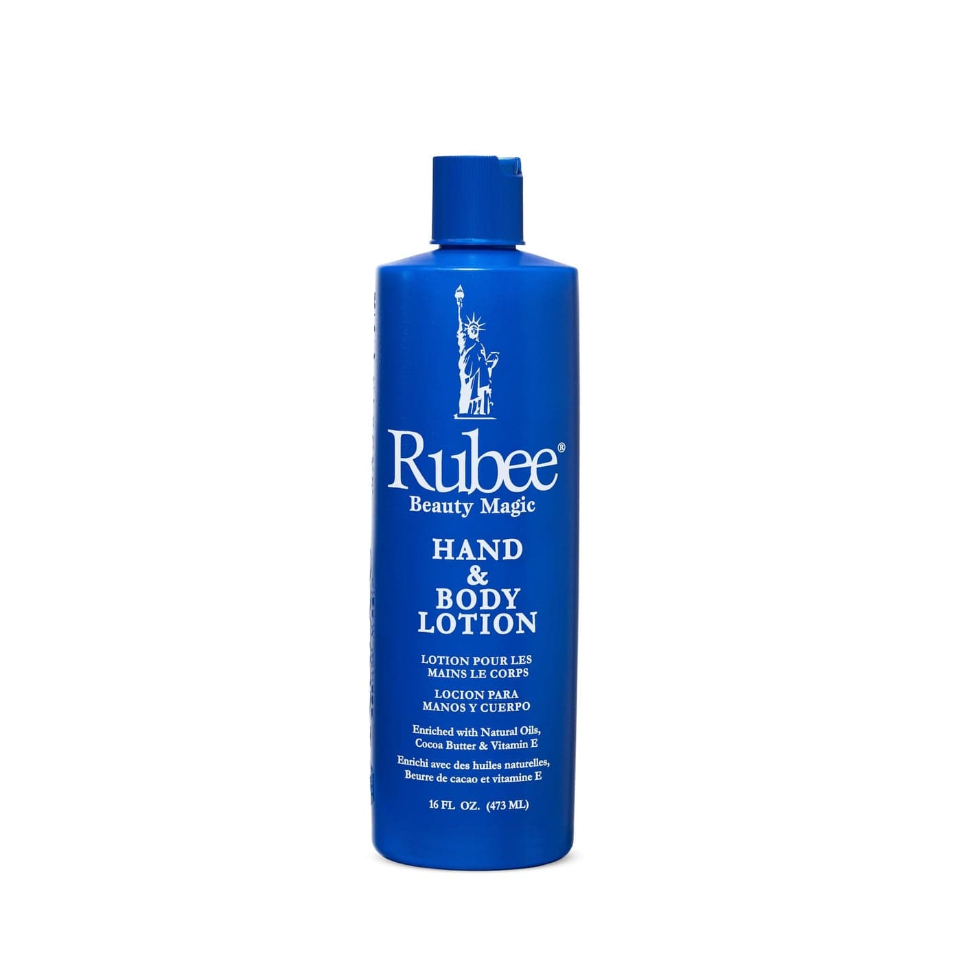 RUBEE Body Hand Lotion NonGreasy Lotion for Women Men 16 oz Cacao Butter Lotion for Extremely Dry Skin Vitamin E Moisturizer Soothes Softens Skin