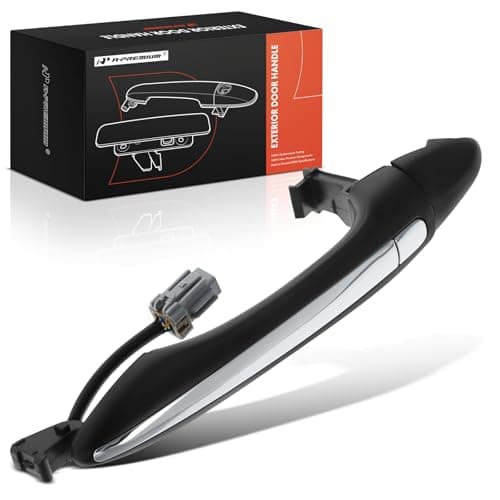 APremium Front Right or Rear Exterior Door Handle Compatible with Kia Forte Koup 20142017 Coupe Forte 20142018 Sedan Forte5 20142018 Hatchback Black Housing with Chrome Lever