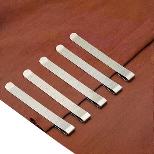 20 PCS Large Sewing Clips Sewing Clips for Fabric and Quilting Hemming Clips Quilting Clips for Binding with Inch Scale