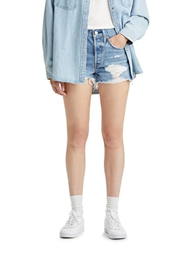 Levi's Women's 501 Original Shorts (Also Available in Plus), (New) Quiet Riot, 26