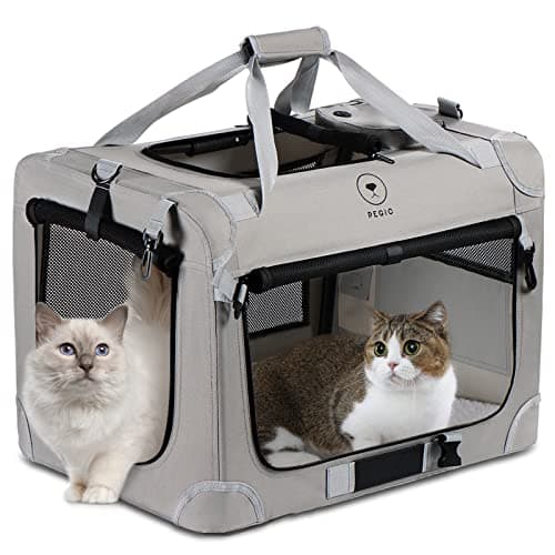 PEGIC Extra Large Cat Carrier for 2 Cats Portable Soft Sided Large Pet Carrier for Traveling Indoor and Outdoor Uses 241616
