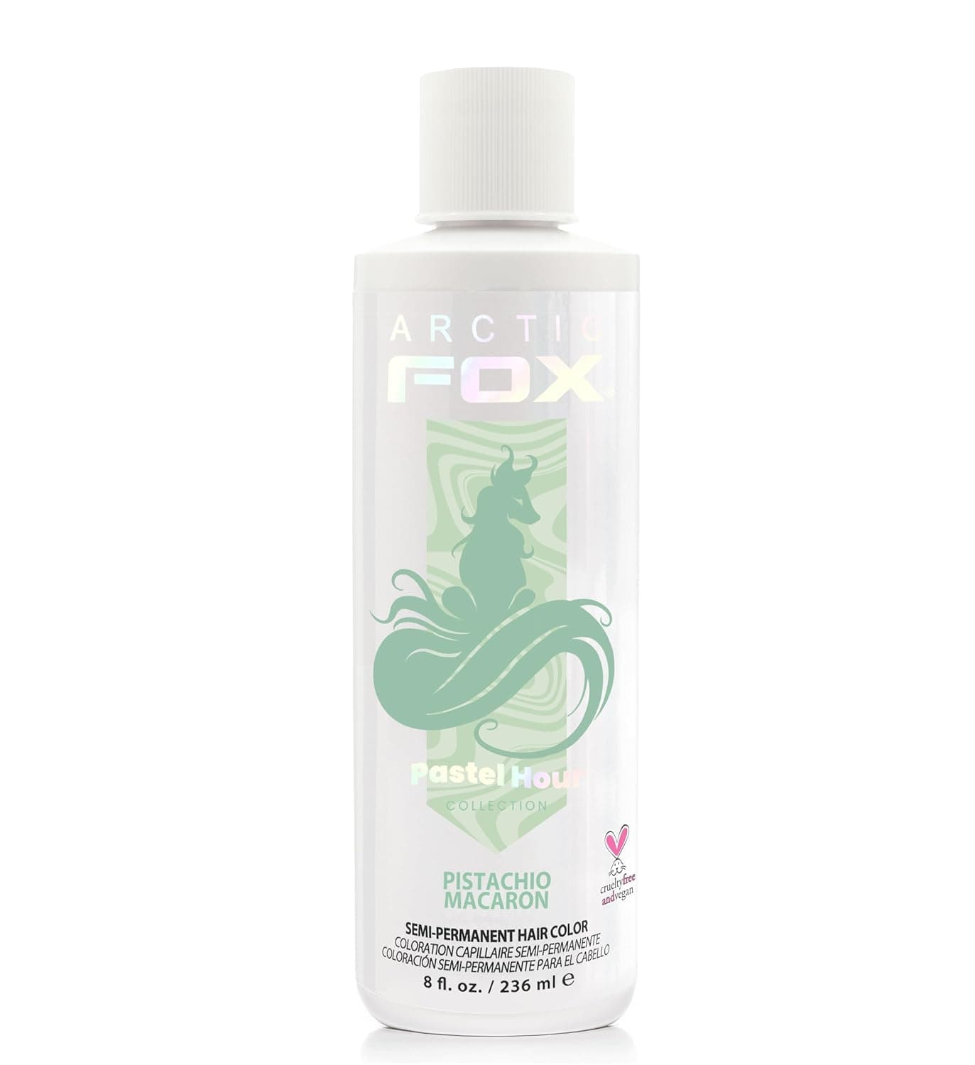 ARCTIC FOX Vegan and Cruelty-Free Semi-Permanent Hair Color Dye (8 Fl Oz, PISTACHIO MACARON)