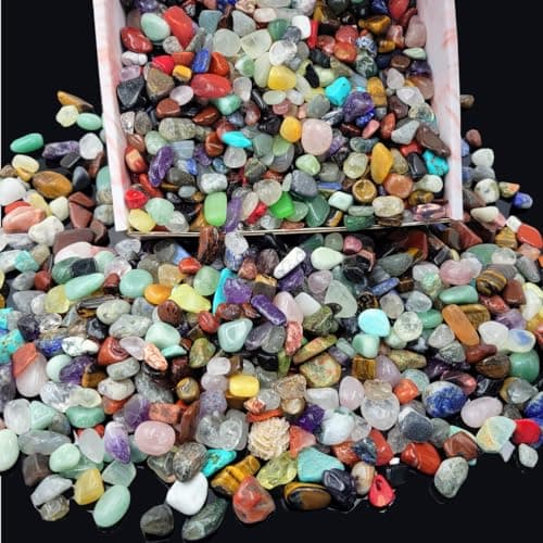 800Pcs 3lb Gemstones and Crystals Set30Kinds Bulk Rocks and Minerals Science KitRocks Collections for KidsTumbled Chips CrystalsCrushed Stones