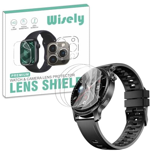 Wisely |Pack of 3pc| Screen Guard Protector For Boat Ultima Prime 1.43" Anti Shock, Anti-Scratch, HD Clear, Full Cover