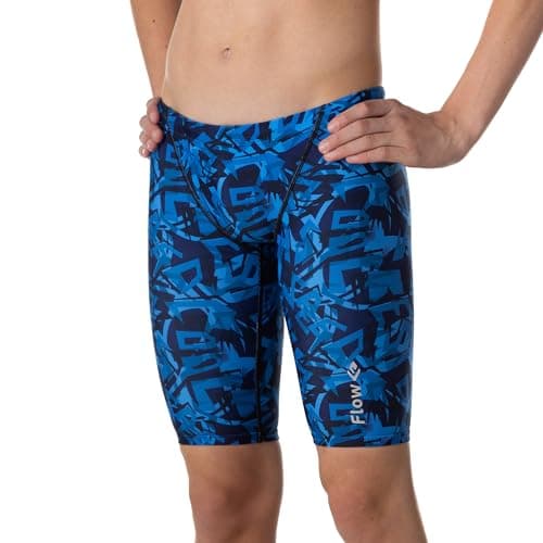 Flow Funky Swim Jammers - Size 21 to 32 Swimming Jammer Shorts for Boys in Eight Radical Swimsuit Designs (Velocity 26)