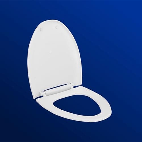 Parryware Casa/Cascade NXT Elongated Soft Close Toilet Seat Cover, White | Polypropylene Seat cover with plastic hinges | 381 x 53 x 448 (mm) | E8300/E8382