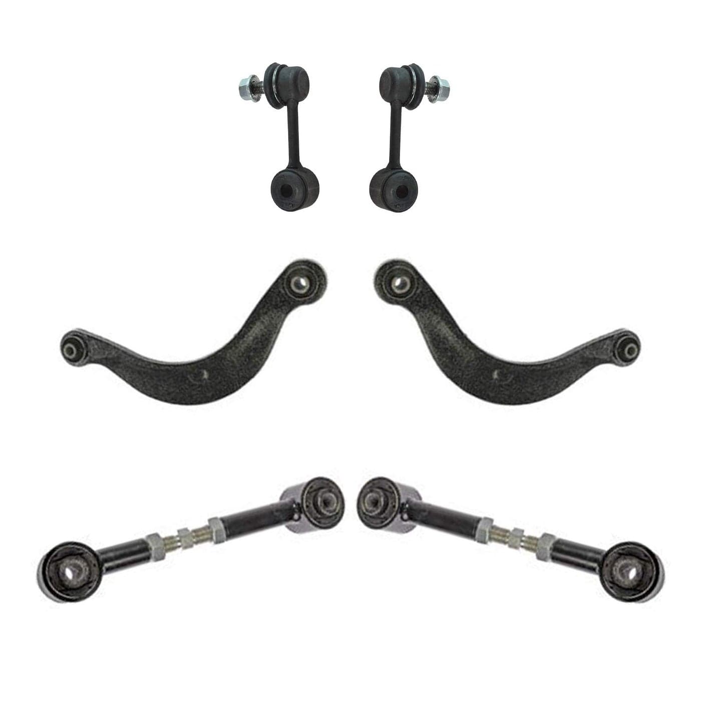 TRQ Rear Suspension Kit Control Arm Lateral Link Sway Bar Stabilizer Link Compatible with 20062012 Ford Fusion 20072012 Lincoln MKZ 2006 Zephyr 20062011 Mercury Milan MA5512101