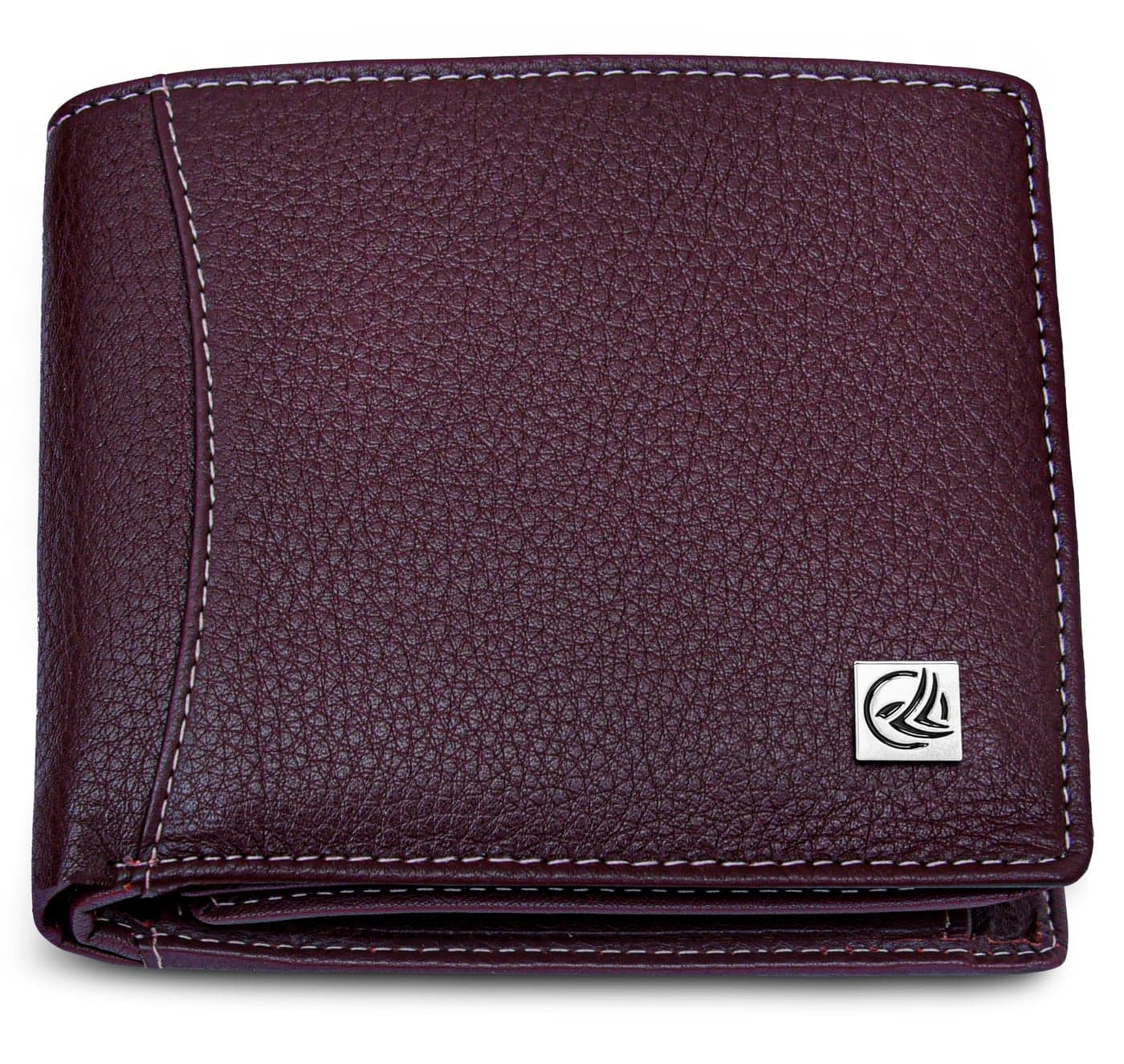 ANTONIO VALERIA Octave Burgundy Leather Wallet for Men