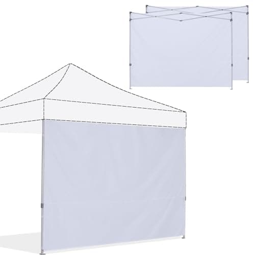 ABCCANOPY Instant Canopy SunWall 10x10 FT 3 Pack Sidewall Only White