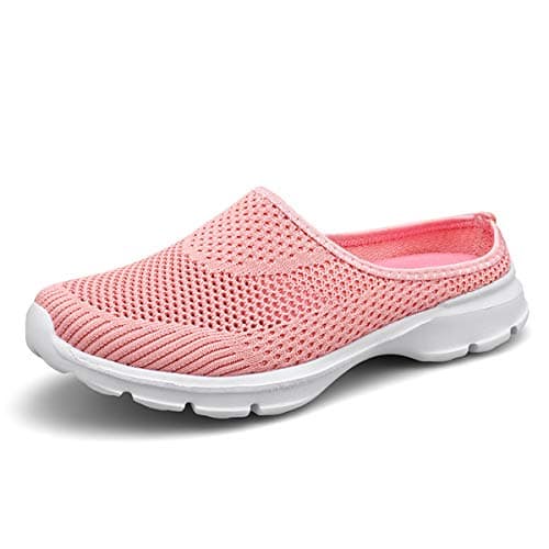 ChicWind Womens Garden Clogs Slip-on Backless Sneaker Mules Shoes Pink 8