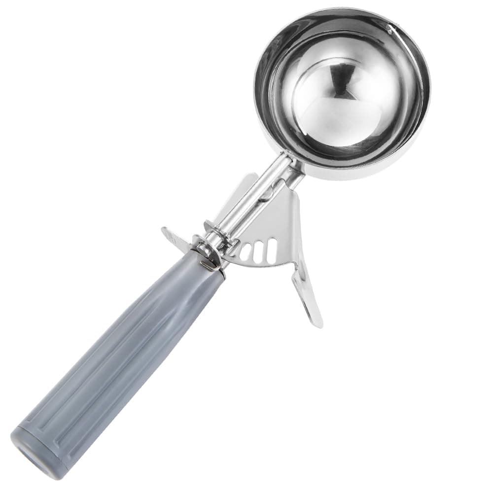 Saebye Portion Scoop 8 4 oz Disher Large Cookie Scoop Food Scoops Muffin Scoops Portion Control 188 Stainless Steel Grey Handle