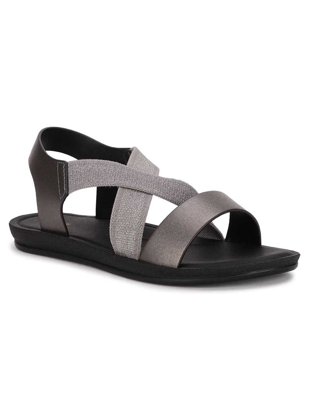 Bata Women's Slip-on Sandal - GREY (7 UK) (5612803)