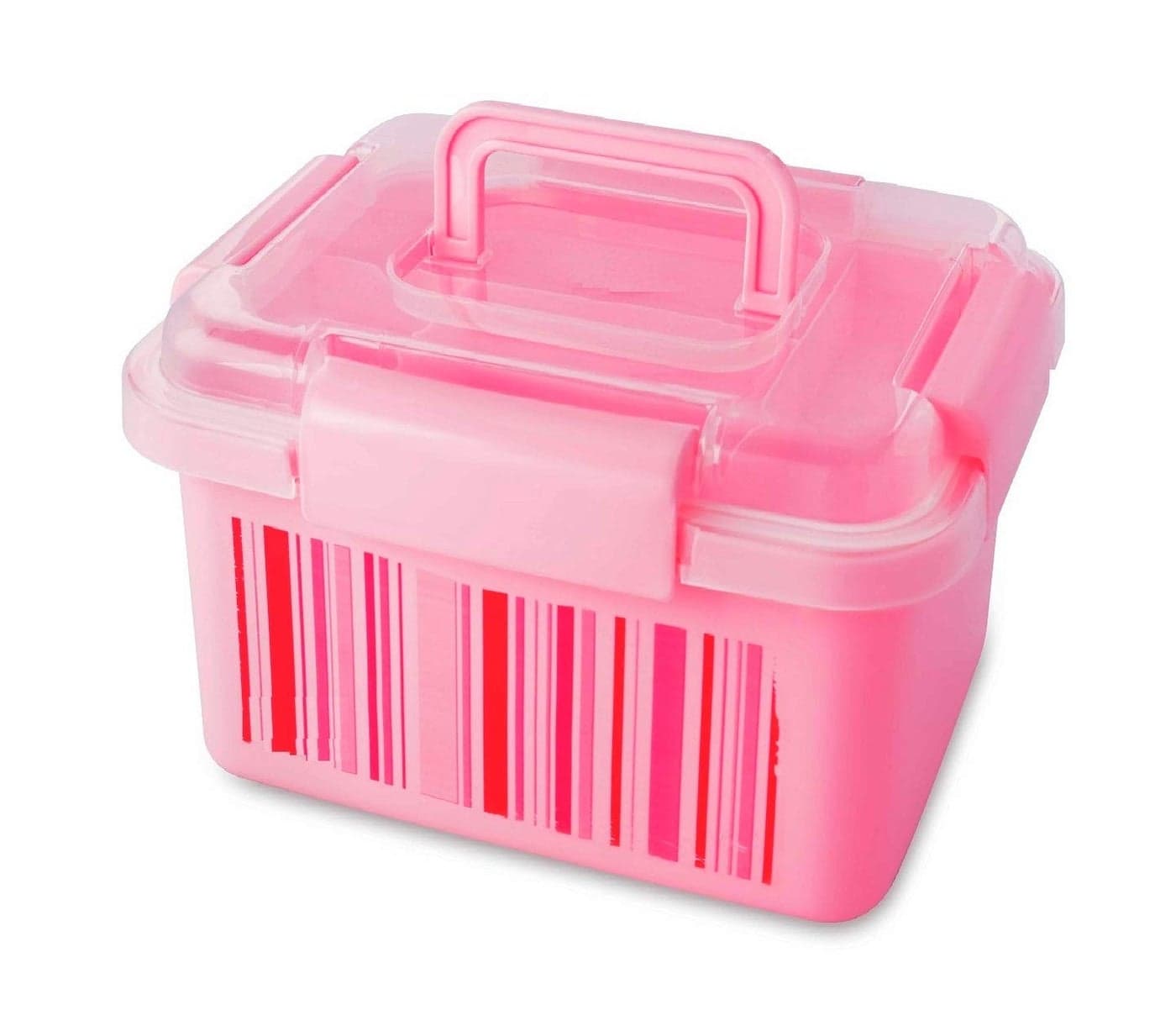 aaKaR Sonal Multi Purpose Rectangular Storage Box for Medical First Aid Jewelry Large Pink